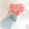 Handle Rigid Paper Wedding Decoration Packaging Preserved Bouquet Rose Boxes Flower Carved Greeting Cards Heart Shaped Gift Boxz