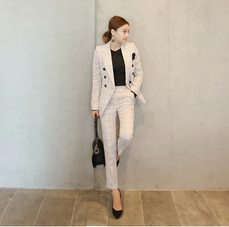 New Women'S Double-Breasted Jacket + Slim Fashion Pants Two Piece Suits Woman Blazer And Pants Sets Ladies, Picture color
New Women'S Double-Breasted Jacket + Slim Fashion Pants Two Piece Suits Woman Blazer And Pants Sets Ladies, Picture color