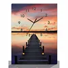 Seaside Scenery Decorative canvas painting wall clock