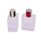 Metal Cap Bottle Metal Bottle Caps Red PVC Leather Surlyn Metal Cap Perfume Bottle With Red Cap