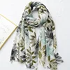 2019 new spring and summer cotton and linen super soft printing long sunscreen shawl scarves