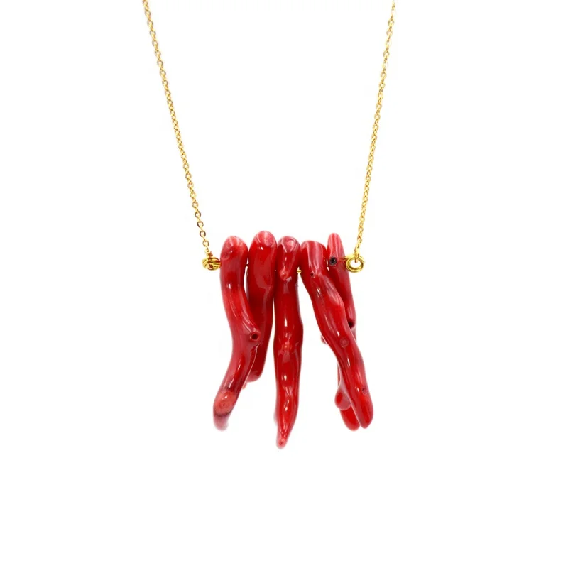 Natural Genuine Red bamboo Coral Necklace Jewelry gold plated Beach Wedding Jewelry For Bridesmaids Branch Necklace
Natural Genuine Red bamboo Coral Necklace Jewelry gold plated Beach Wedding Jewelry For Bridesmaids Branch Necklace