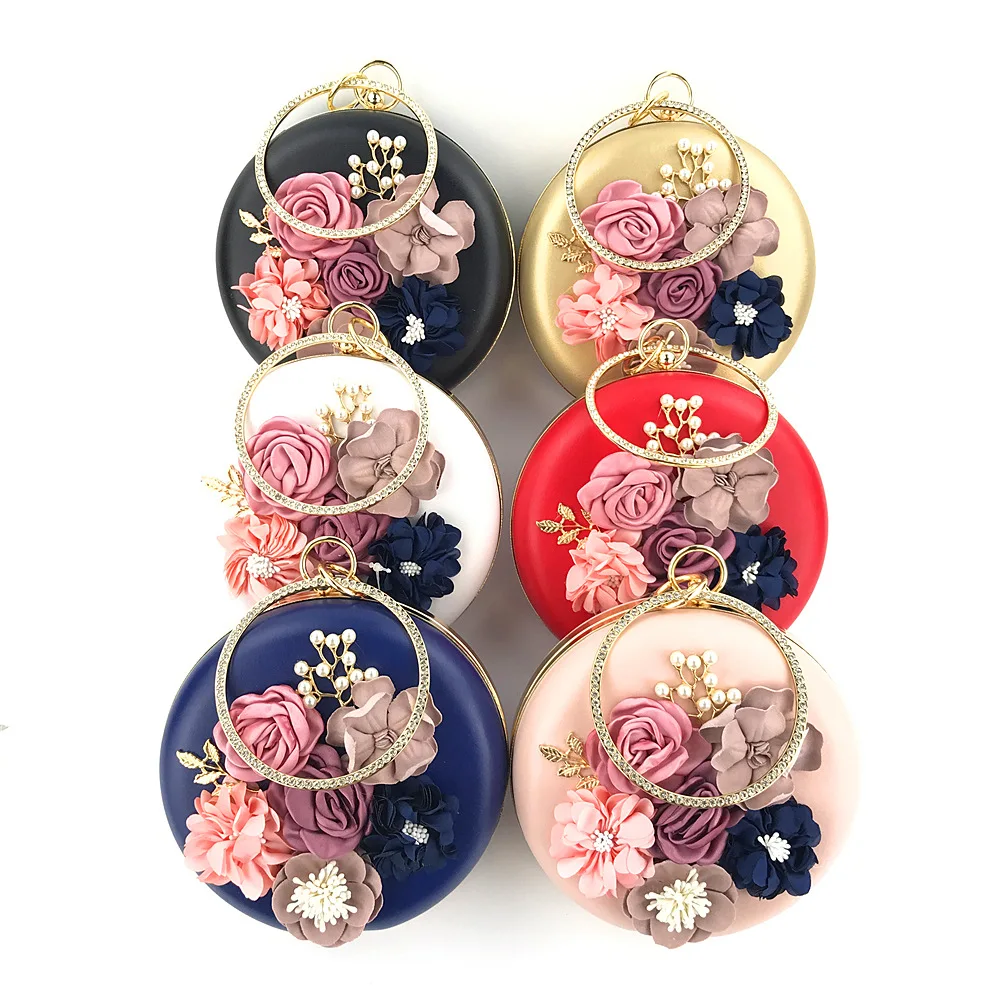 Wholesale women leather round clutch sling shoulder bag flower evening party hand bags, As the pic shown
Wholesale women leather round clutch sling shoulder bag flower evening party hand bags, As the pic shown