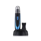 Waterproof Stainless Steel Beard 2 in 1 Nose Hair Trimmer