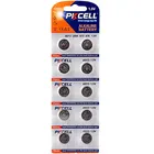 Shenzhen factory price 0%hg button cell ag13 lr44 a76 alkaline coin battery for watch