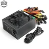 China Shenzhen 100-240v 1600W 1800W ATX PC Power Supply 12V Multiple Output 80 Plus Gold For 6 Graphics Card Miner