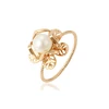 15456 xuping fashion glow wholesale jewelry 18k gold plated latest imitation pearl ring designs for women