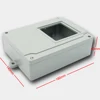 indoor wall mounted ip67 hinged aluminum waterproof enclosure case with transparent window 180x140x60mm