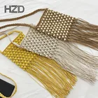 OEM handmade make macrame handbag crochet raffia beach bag