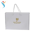 high quality fancy elegant paper gift box custom wig packaging box with logo