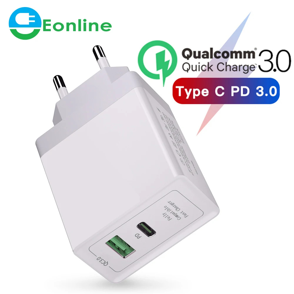 Quick Charge 3.0 USB Charger Fast Charging PD Multi Charger for Samsung S10 S9 Xiaomi Mi 9 Mobile Phone, White , black
Quick Charge 3.0 USB Charger Fast Charging PD Multi Charger for Samsung S10 S9 Xiaomi Mi 9 Mobile Phone, White , black