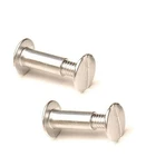 Stainless steel brass flat head chicago screw for book binding