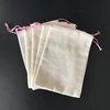 Customization cheap drawstring cotton muslin Tea Bags Herbs Pouches spices sacks