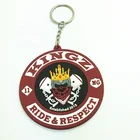 Custom Malaysia 3D round shape pvc keychain