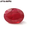 Top Quality Natural Cut Oval Ruby #5 Synthetic Red Ruby Corundum