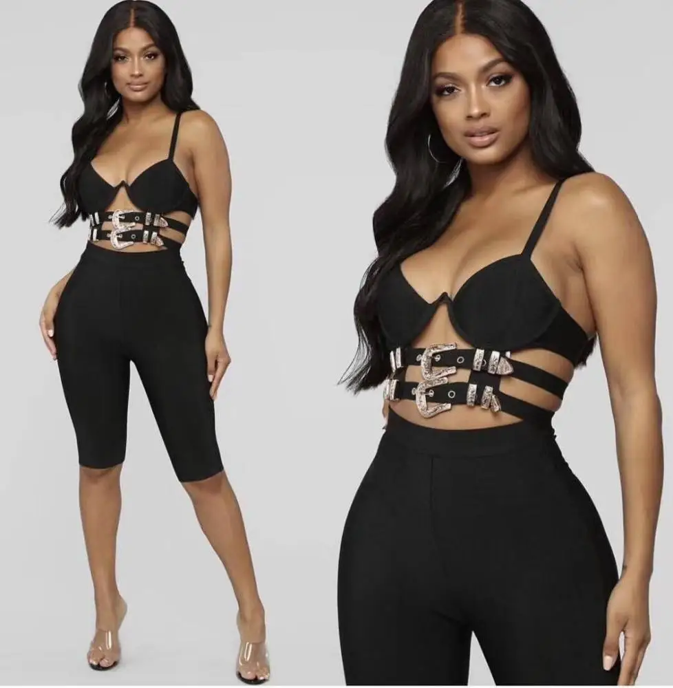 New Fashion Black Slip Sequined Slip 2 Pieces Set Rayon Bandage Set Club Fashion Set
New Fashion Black Slip Sequined Slip 2 Pieces Set Rayon Bandage Set Club Fashion Set