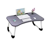 Cheap home portable folding wooden ergonomic laptop desk for bed / table portable laptop table