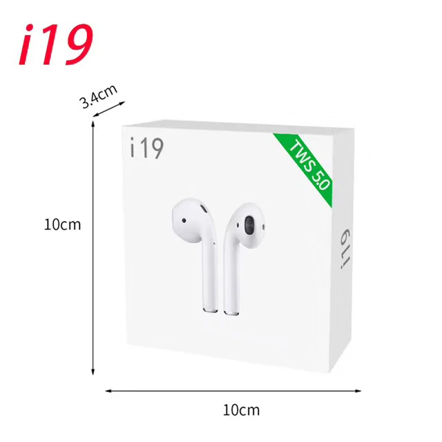 Mini Sport Wireless Bluetooth Earphone i19 TWS 5.0 Double Stereo Earbuds for All Smartphones
Mini Sport Wireless Bluetooth Earphone i19 TWS 5.0 Double Stereo Earbuds for All Smartphones
