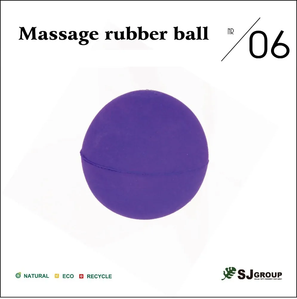 relieve fatigue massage rubber ball with net bag