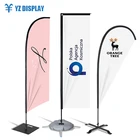 Flying Knife Teardrop Rectangle beach flag