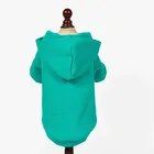 Factory direct cotton green color dog hoodie pet clothing