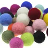 Wholesale Handmade Round Christmas Wool Felt Ball Pom Poms Mixed color 3cm Wool Felt Balls