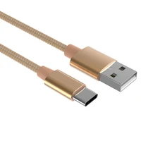 

New Wholesale 1M 2.1A Fast Charging Nylon Mobile Phone Data Android Mini Type C Type-C Micro USB Cable For Samsung Iphone