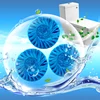 Top quality eco friendly blue toilet bubble cleaner/solid toilet bowl cleaner block