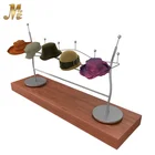 WCL158 retail store wood and metal material hat display stand