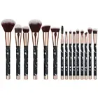 Wholesale You Own Logo Marble Makeup Brushes Kits 10pcs Soft Synthetic Hair Make Up Brush Set