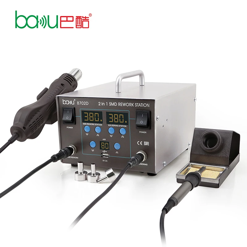 BAKU ba 8702D 5V 2A DC Charging USB With Tweezers Auxiliary SMD Professional Hot Air Soldering Station, N/a
BAKU ba 8702D 5V 2A DC Charging USB With Tweezers Auxiliary SMD Professional Hot Air Soldering Station, N/a