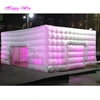 New outdoor inflatable cube cabin tent house inflatable camping tent with led light for event