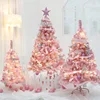 wholesale pink cone outdoor pvc gift lighted giant led mini artificial Christmas xmas decoration ornament tree