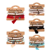 2019 New 4 Piece Set Multi-Layer Bohemian Bracelet Wholesale Gold-Plated Pearl Chain Tassel Ethnic Wind Pendant Beaded Bracelet
2019 New 4 Piece Set Multi-Layer Bohemian Bracelet Wholesale Gold-Plated Pearl Chain Tassel Ethnic Wind Pendant Beaded Bracelet