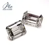hot-sales 11*15mm & 10.5*15.5mm combination emerald cut shape DEF White losoe synthetic moissanite for jewelry making