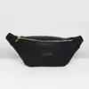 2019 High Quality Custom PU Fanny Pack Waist Leather Bag Black For Women