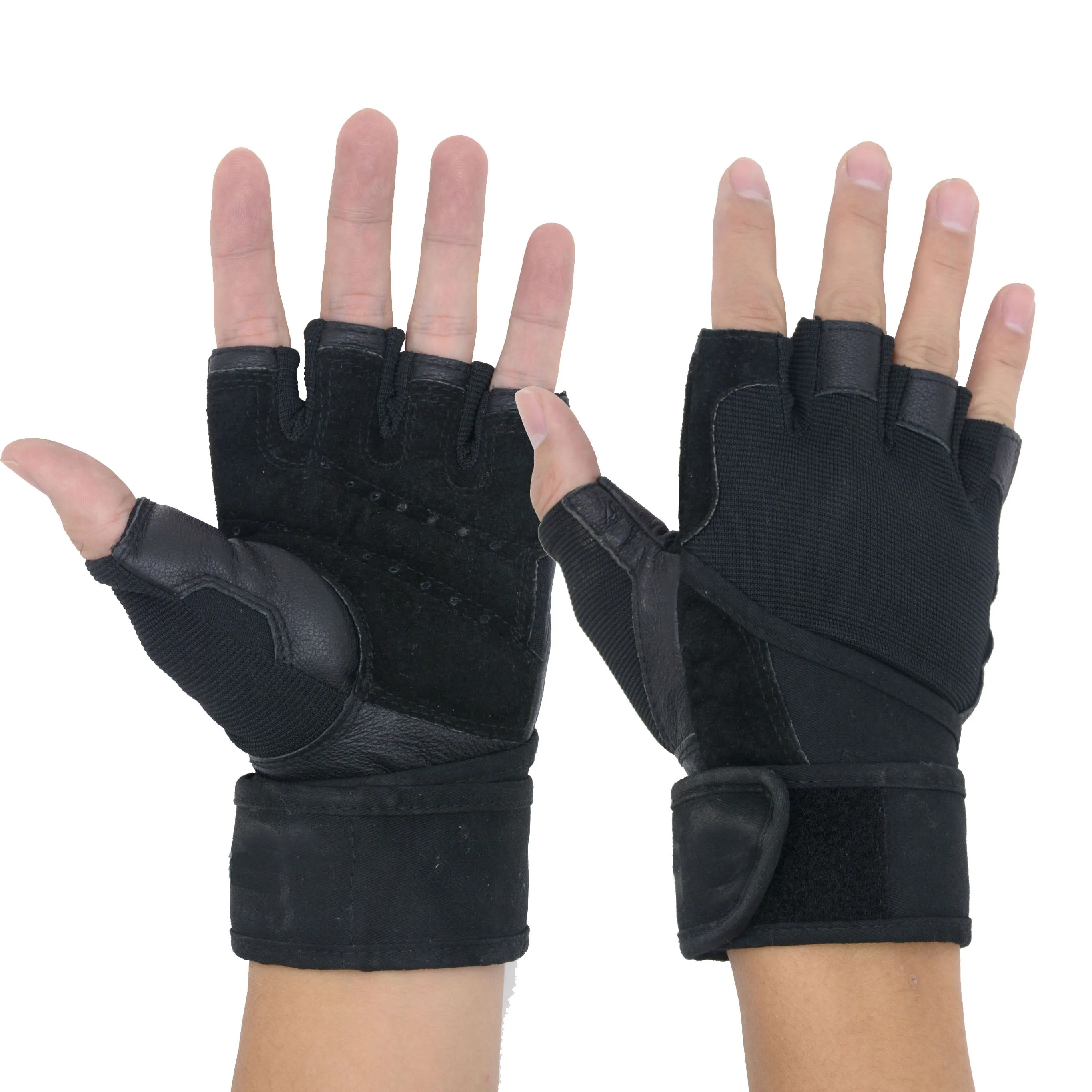 PRI reinforced leather Fitnesss Training Long Wrist Great Grip Fingerless Cycling Weight Lifting Gym Gloves, Black
PRI reinforced leather Fitnesss Training Long Wrist Great Grip Fingerless Cycling Weight Lifting Gym Gloves, Black