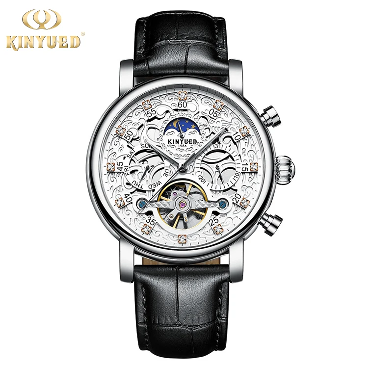KINYUED Moon Phase Watch China Tourbillon Watch Fashion Minimalist Automatic Mechanical Wrist Watch
KINYUED Moon Phase Watch China Tourbillon Watch Fashion Minimalist Automatic Mechanical Wrist Watch