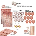 Amazon hot sale Rose Gold Party Decoration table runner wedding Foil curtain decorations party supplies balloons