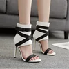 H10120B new model women sandals wholesale China shoes ankle strap sexy high heel shoes