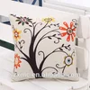 Custom digital print natural linen color pillow /car sofa back support cushions with piping made in China