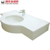 2019 Factory advantage price nano white marble stone vanity tops table tops countertop wash basin