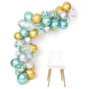 Easternhope Metallic Balloons Arch Kit 12inch 50pcs for Baby Shower Jungle Theme Party Supplies Birthday Decorations