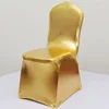 Strong stretch lycra Standard Size lycra glod silver hotel party banquet wedding metallic folding spandex chair covers