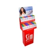 Cardboard floor display stand for cosmetics books newspapers magazines supermarkets folding display stand
