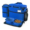 Flying Pet Travel Crate Carry Airline Dog Backpack Bag With Dog Food Bowl