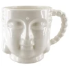 Ceramic Buddha Bust Mug with Handle