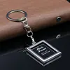 Hot photo frame key chain metal accessories creative promotional gifts custom keychain ring