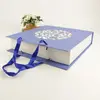 Customized Book Shape Food 9pcs Mooncake Packaging Paper Box with Ribbon