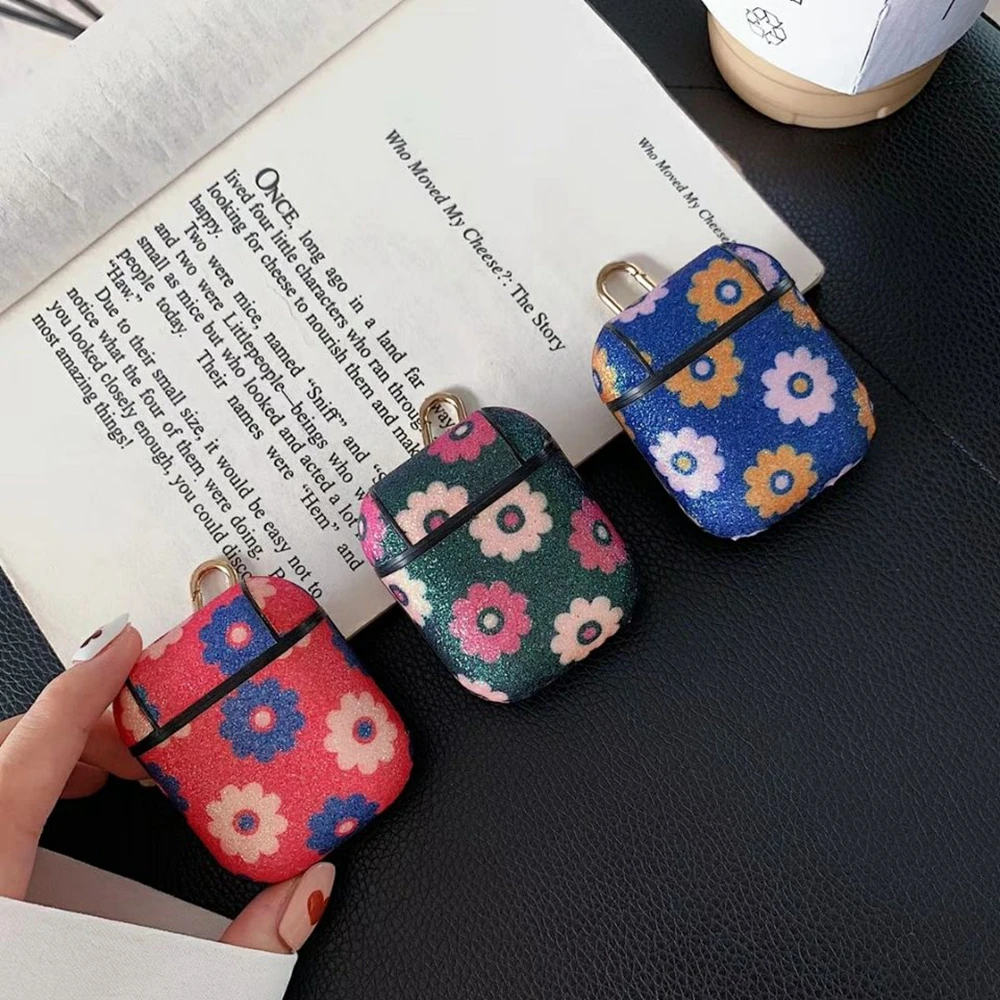 Bling Flower Design Leather Case for Airpods with Anti-lost Buckle Shockproof Wireless Earphone Bag Cover for Women
Bling Flower Design Leather Case for Airpods with Anti-lost Buckle Shockproof Wireless Earphone Bag Cover for Women